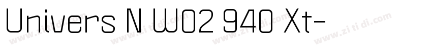 Univers N W02 940 Xt字体转换